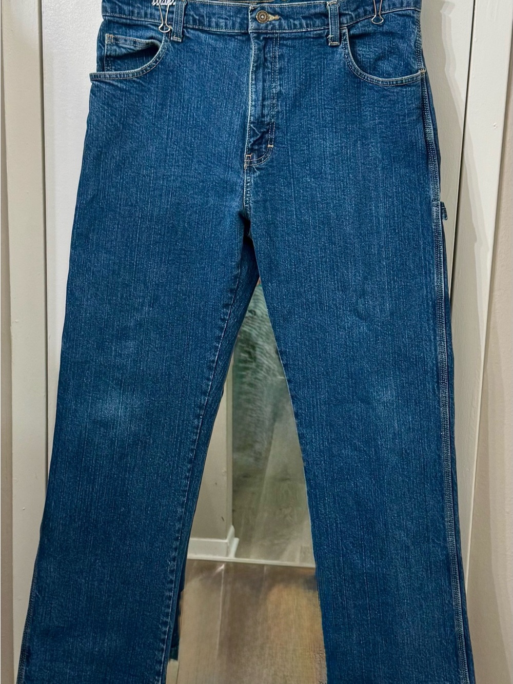 Dickies Men's Straight Leg Blue Denim Jeans